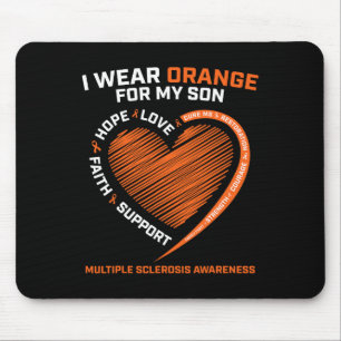Tapis De Souris Je Porte Orange Pour Mon Fils Sclérose En Plaques