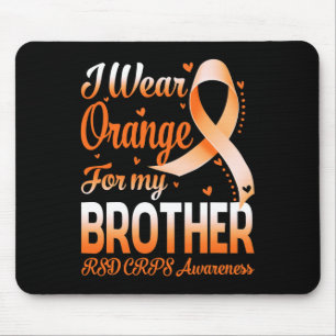 Tapis De Souris Je Porte Orange Pour Mon Frère Rsd Crps Sensibilis