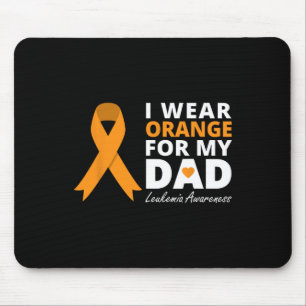 Tapis De Souris Je Porte Orange Pour Mon Père Ribbon Family Warrie