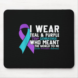 Tapis De Souris Je Porte Turquoise &amp ; Purple Pour Quelqu'Un Qu