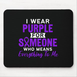 Tapis De Souris Je Porte Une Épilepsie Violette Épilepsie Épilepsi