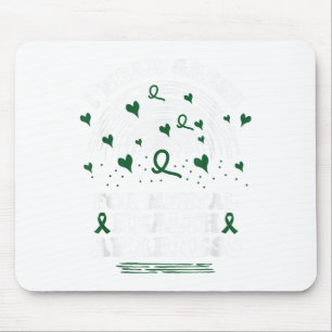 Tapis De Souris Je Porte Vert Pour Sensibilisation À La Santé Ment