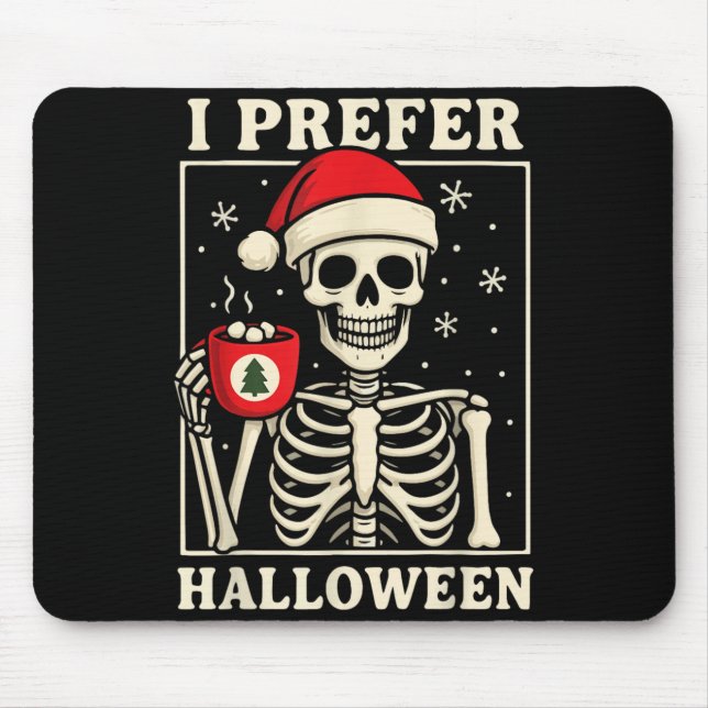 Tapis De Souris Je préfère Halloween (Devant)