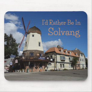 Tapis De Souris Je Préférerais Être À Solvang, Californie