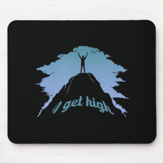 Tapis De Souris Je reçois High Fun Rock Escalade Humour Climber Pu