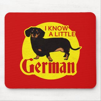 Tapis De Souris Je sais allemand