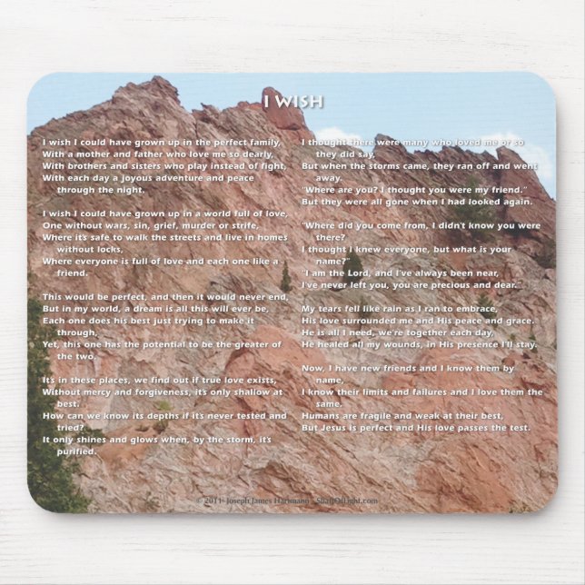 Tapis De Souris Je souhaite Mousepad (Devant)