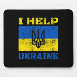 Tapis De Souris Je soutiens l'Ukraine Soutien Ukrainien Je suis av