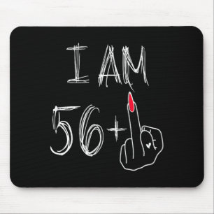 Tapis De Souris Je Suis 56 Plus 1 Drôle Pour Un 56e Anniversaire P