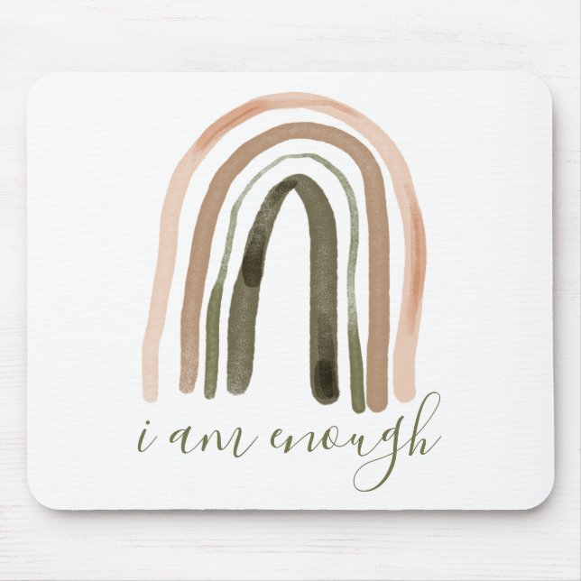 Tapis De Souris Je Suis Assez Inspirant Affirmation (Devant)