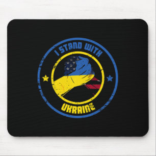 Tapis De Souris Je suis avec le patriote ukrainien