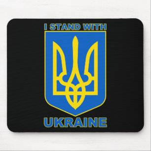 Tapis De Souris Je suis avec l'Ukraine Drapeau ukrainien