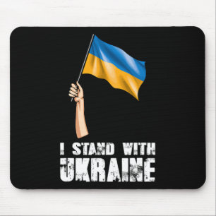 Tapis De Souris Je suis avec l'Ukraine Fierté ukrainienne 1