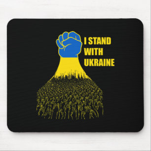 Tapis De Souris Je suis avec l'Ukraine - Soutenir l'Ukraine - Prie