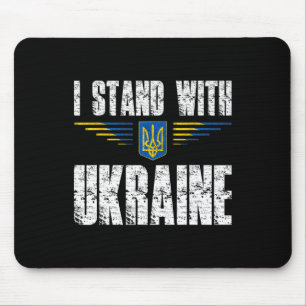 Tapis De Souris Je suis avec l'Ukraine Soutien à l'Ukraine Trident