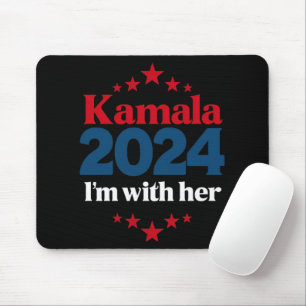 Tapis De Souris Je suis avec son vote Kamala pour le président Kam