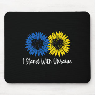 Tapis De Souris Je suis avec Ukraine Tournesol Femme Fille
