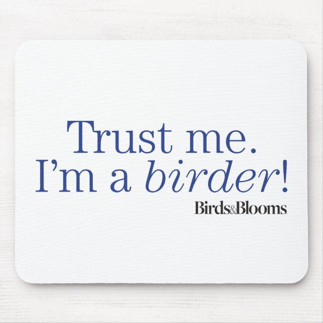 Tapis De Souris Je suis Birder (Devant)