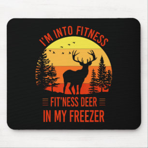 Tapis De Souris Je suis en forme. Fitness Deer Dans Mon Congélateu
