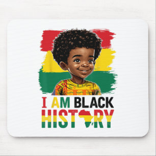 Tapis De Souris Je suis garçon afro d'histoire noire Prince Little