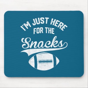 Tapis De Souris Je suis ici pour les snacks femmes de football mig