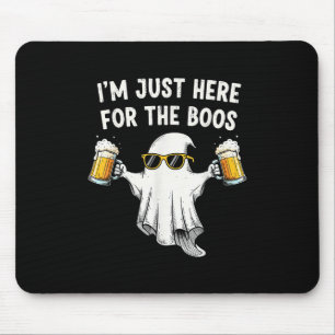 Tapis De Souris Je suis juste ici pour Boos Funny Ghost Beer Funny