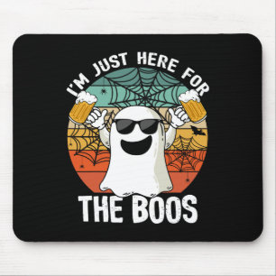 Tapis De Souris Je suis juste ici pour la bière Boos drôle Hallowe