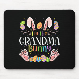 Tapis De Souris Je suis la grand-mère lapin pour un party de Pâque