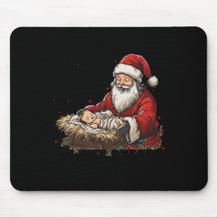 Tapis De Souris Je suis la saison Père Noël Je suis la raison Jésu