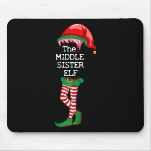 Tapis De Souris Je suis La Soeur du Milieu Elf Noël Noël Noël Noël