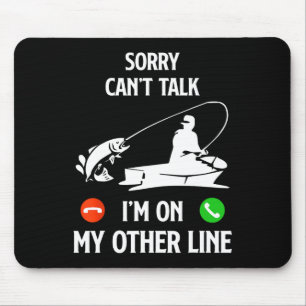Tapis De Souris Je suis l'autre ligne de pêche humour de papa dict