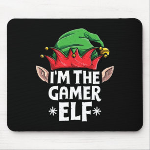 Tapis De Souris Je suis le Gamer Elf Noël Famille Correspondant Py