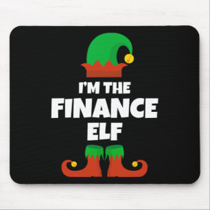 Tapis De Souris Je suis le lutin des finances Famille Pyjama Noël