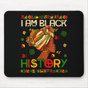 Tapis De Souris Je suis le Mois de l'Histoire des Noirs Afro-Améri