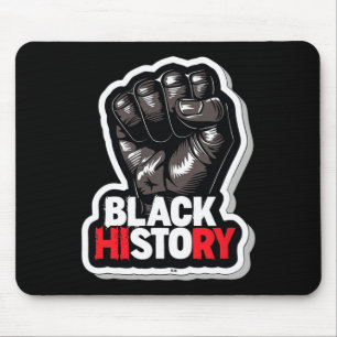 Tapis De Souris Je suis le Mois de l'histoire des Noirs Fierté afr