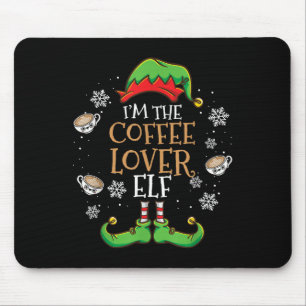 Tapis De Souris Je Suis Le Noël De L'Elfe Du Café