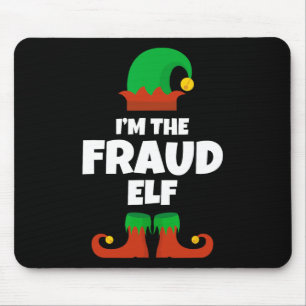 Tapis De Souris Je suis le pyjama de la famille des elfes de fraud