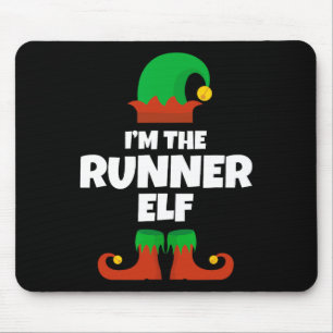 Tapis De Souris Je suis le Runner Elf Famille Pyjama Noël Drôle R