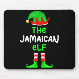 Tapis De Souris Je suis l'elfe jamaïcain de Noël en Jamaïque, drôl