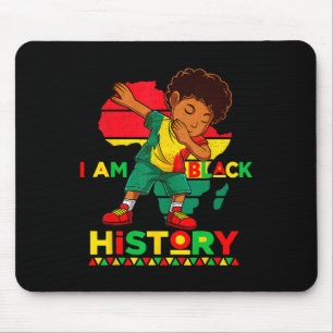 Tapis De Souris Je suis Mois de l'histoire des Noirs Afro-Américai