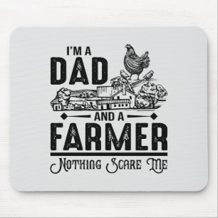 Tapis De Souris Je suis papa et paysan Agriculture