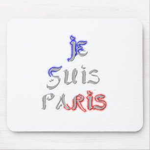 Tapis De Souris Je Suis Paris Art Print