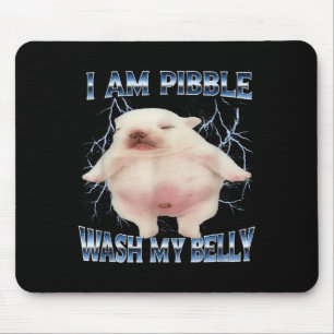 Tapis De Souris Je suis Pibble Lavez Mon Ventre Drôle De Chien Net