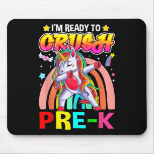 Tapis De Souris Je suis prêt à écraser la maternelle Dab Licorne C