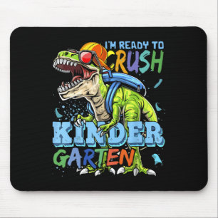 Tapis De Souris Je suis prêt à écraser la maternelle Dino T-rex Ck