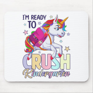 Tapis De Souris Je suis prêt à écraser la maternelle Licorne Retou