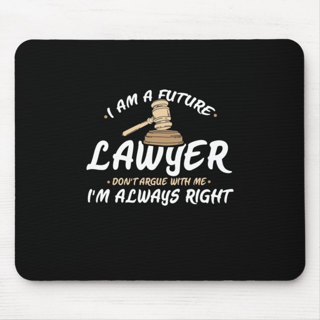 Tapis De Souris Je Suis Un Avocat Du Futur (Devant)
