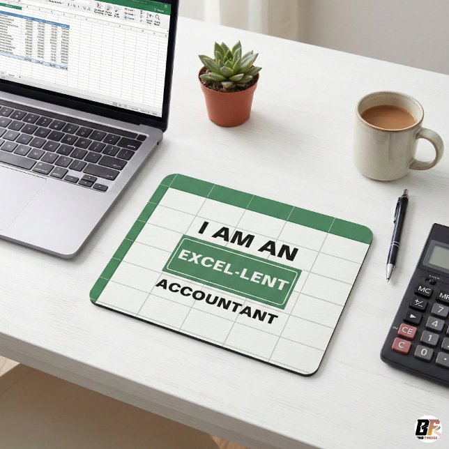 Tapis De Souris Je Suis Un Comptable Excel-lent | Humour de Bureau (Créateur téléchargé)