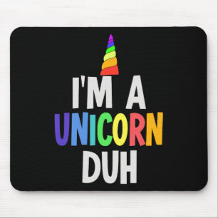 Tapis De Souris Je suis un costume d'Halloween à la licorne