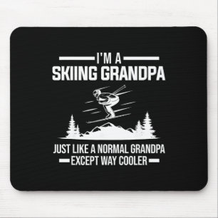 Tapis De Souris Je suis un grand-père skieur Équipement de ski de